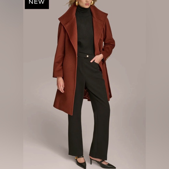 DONNA KARAN WOOL/CASHMERE COAT - Picture 1 of 12